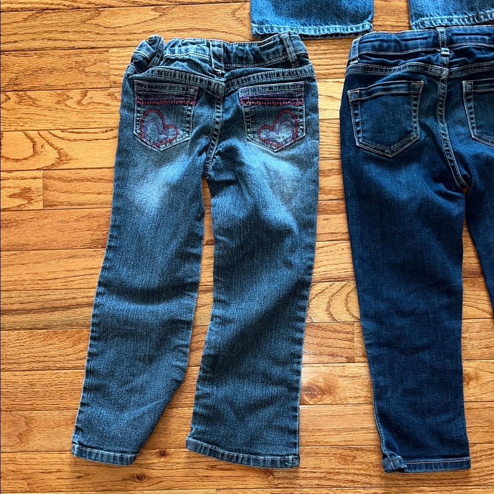 Sonoma, Old navy, & Cherokee girls Blue and Embroidered Jeans Trio - Picture 5 of 12